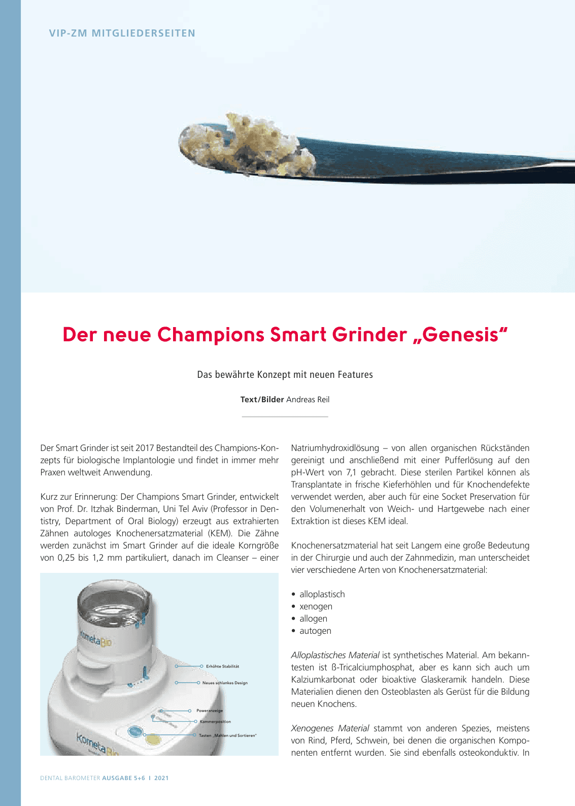 Der neue Champions Smart Grinder „Genesis“