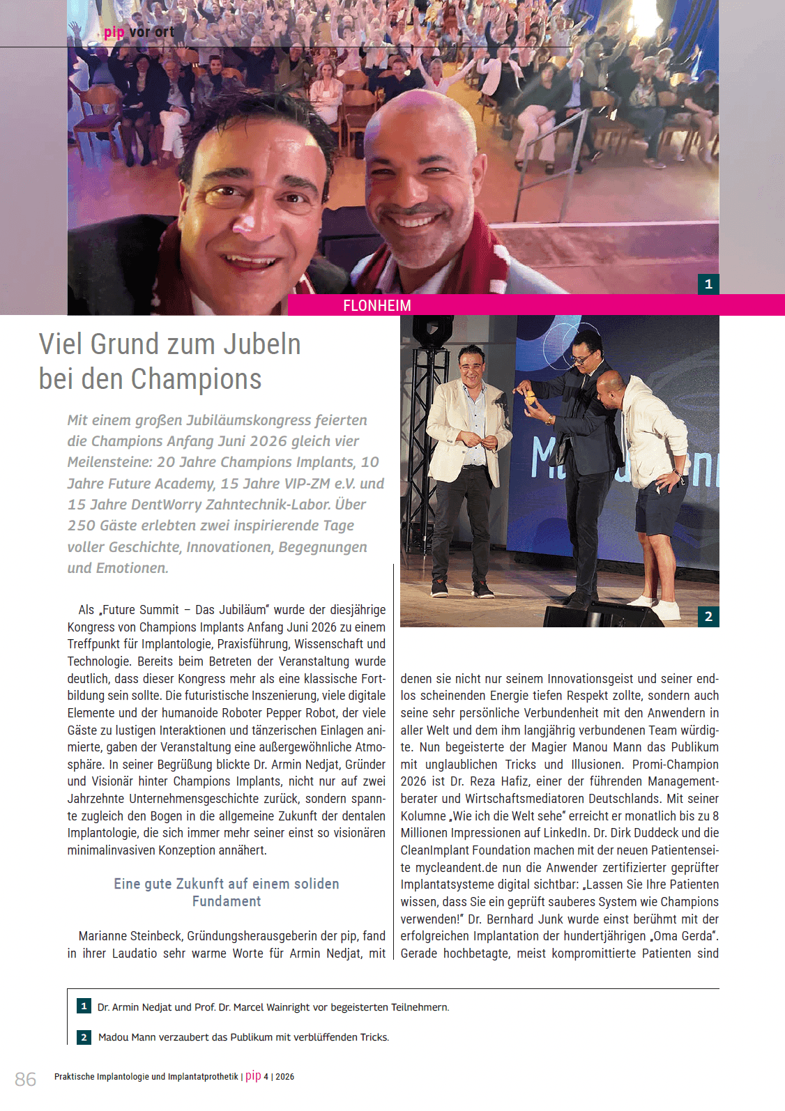 Viel Grund zum Jubeln bei den Champions