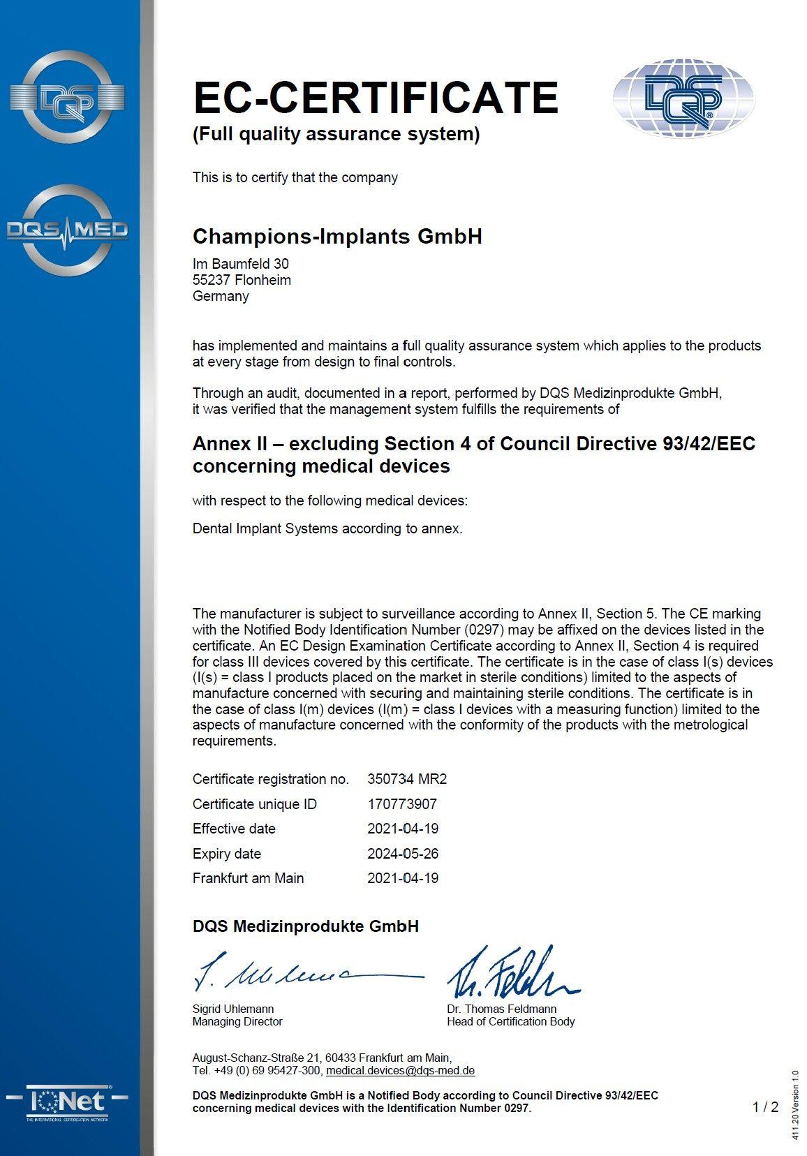 EC-Certificate