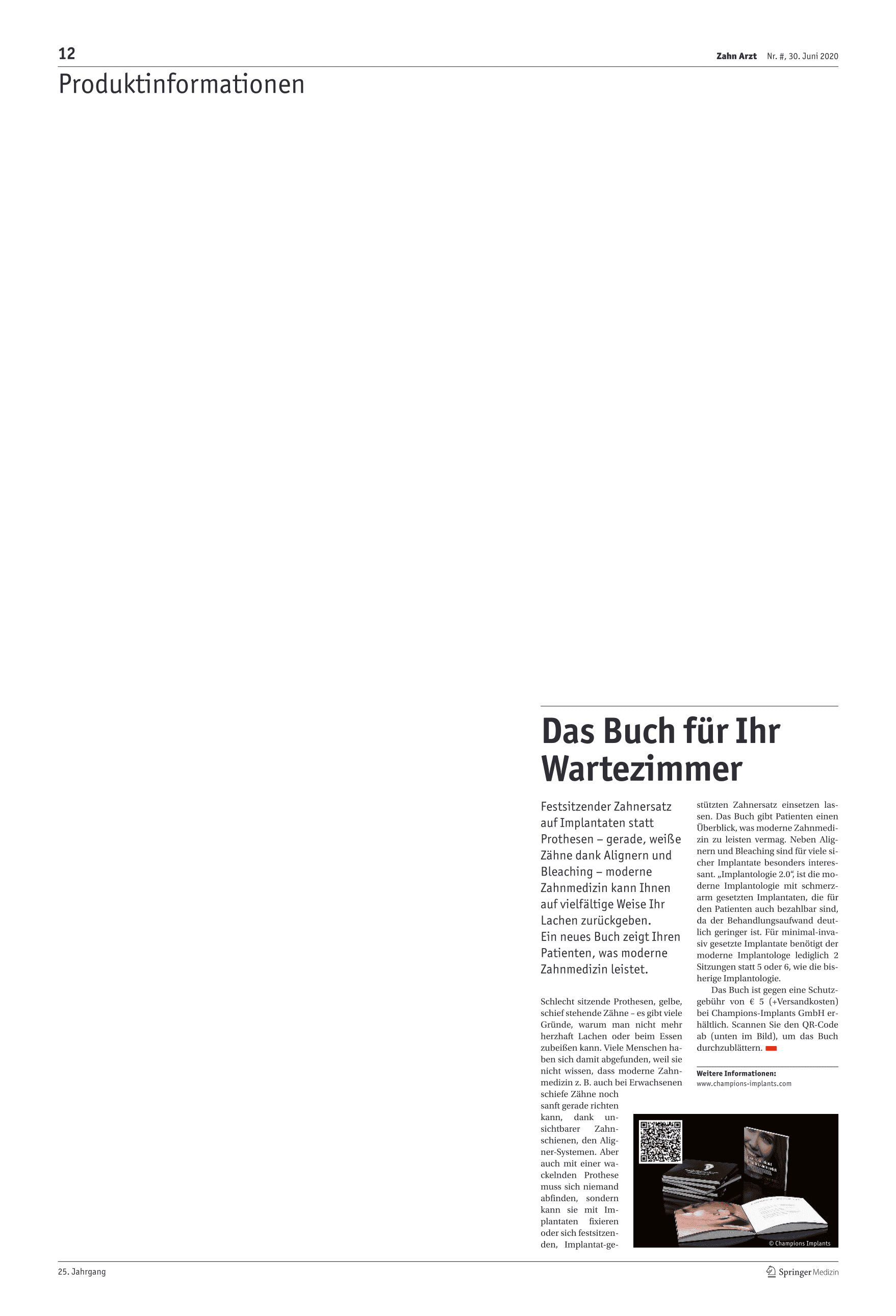 Das Buch für Ihr Wartezimmer