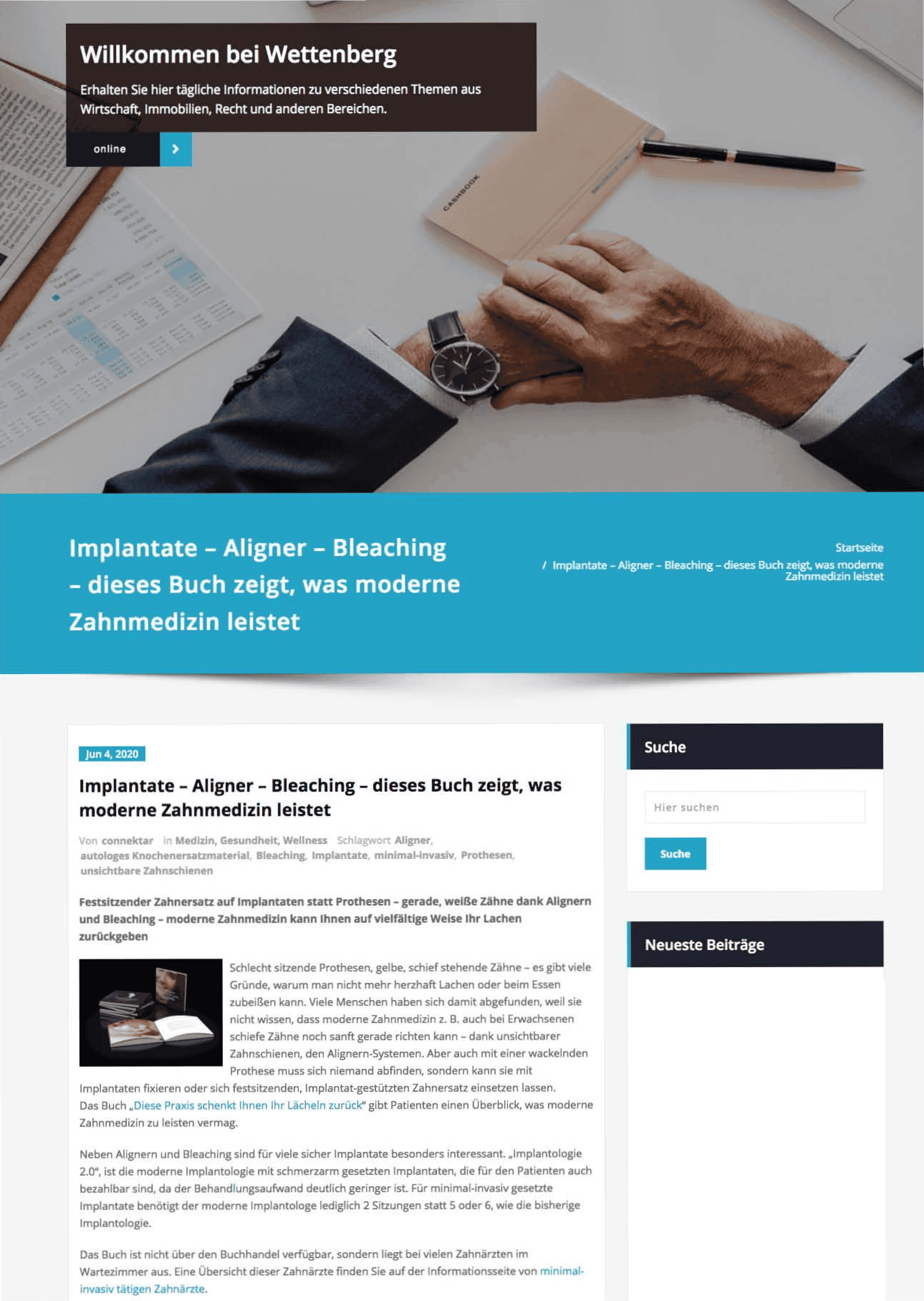 Implantate - Aligner - Bleaching - dieses Buch zeigt, was
moderne Zahnmedizin leistet 
