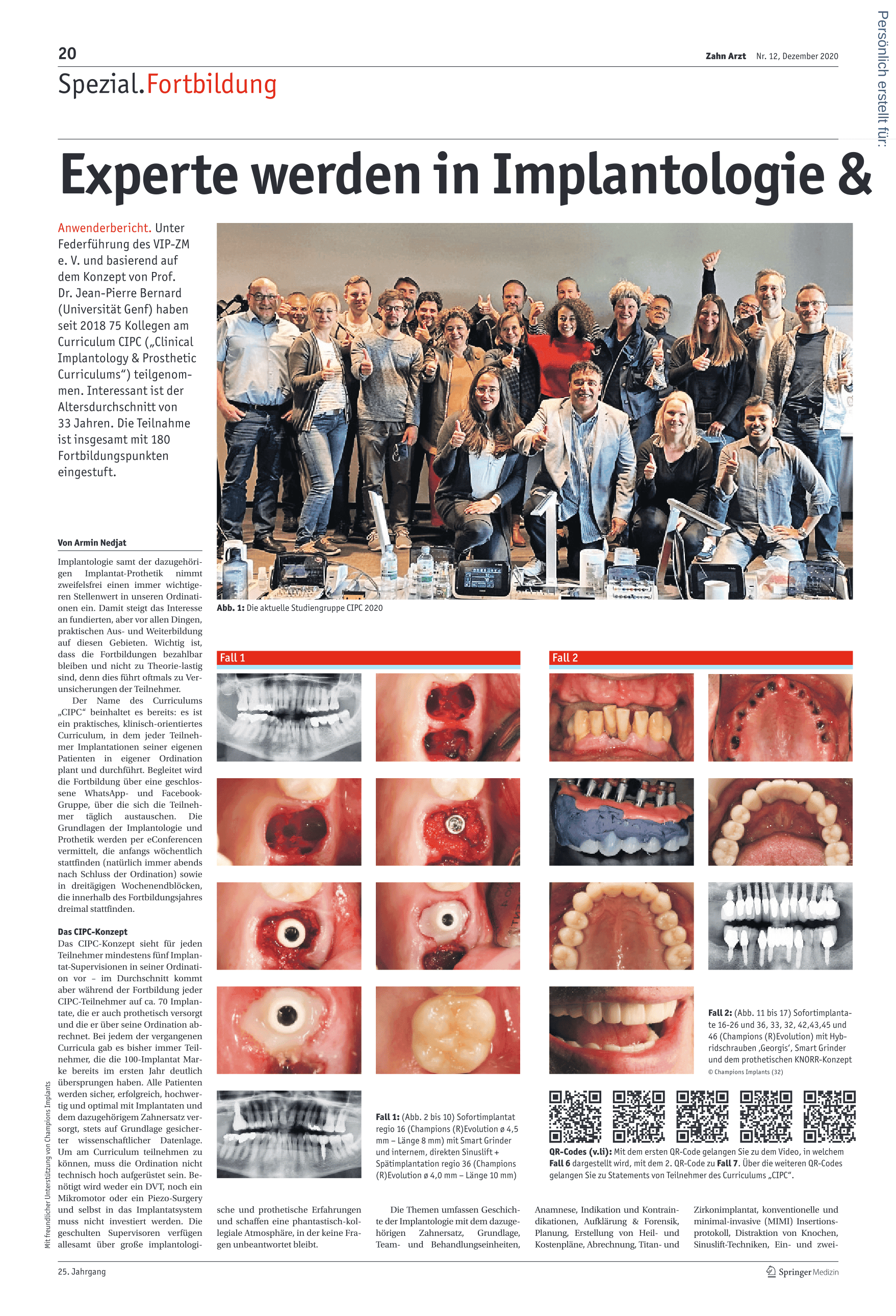 Experte werden in Implantologie & Implantat-Prothetik