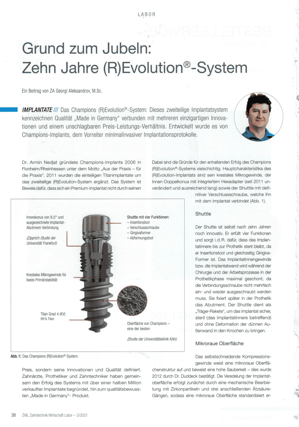 Grund zum Jubeln: Zehn Jahre (R)Evolution-System