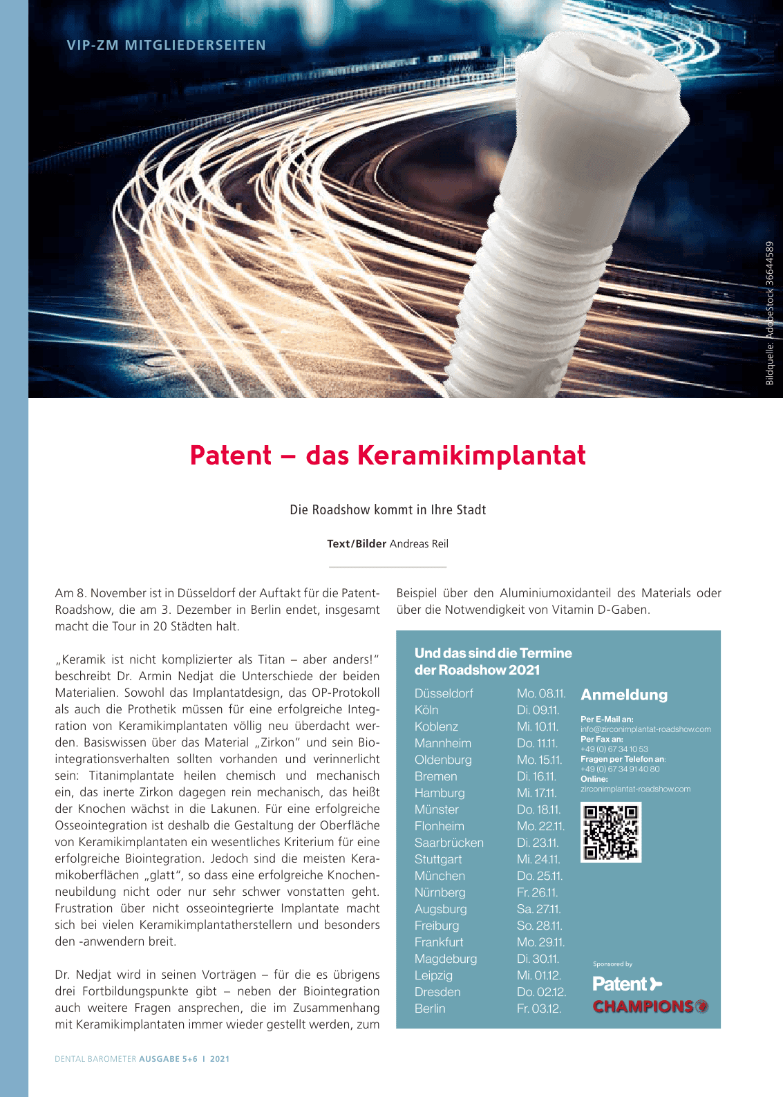 Patent – das Keramikimplantat