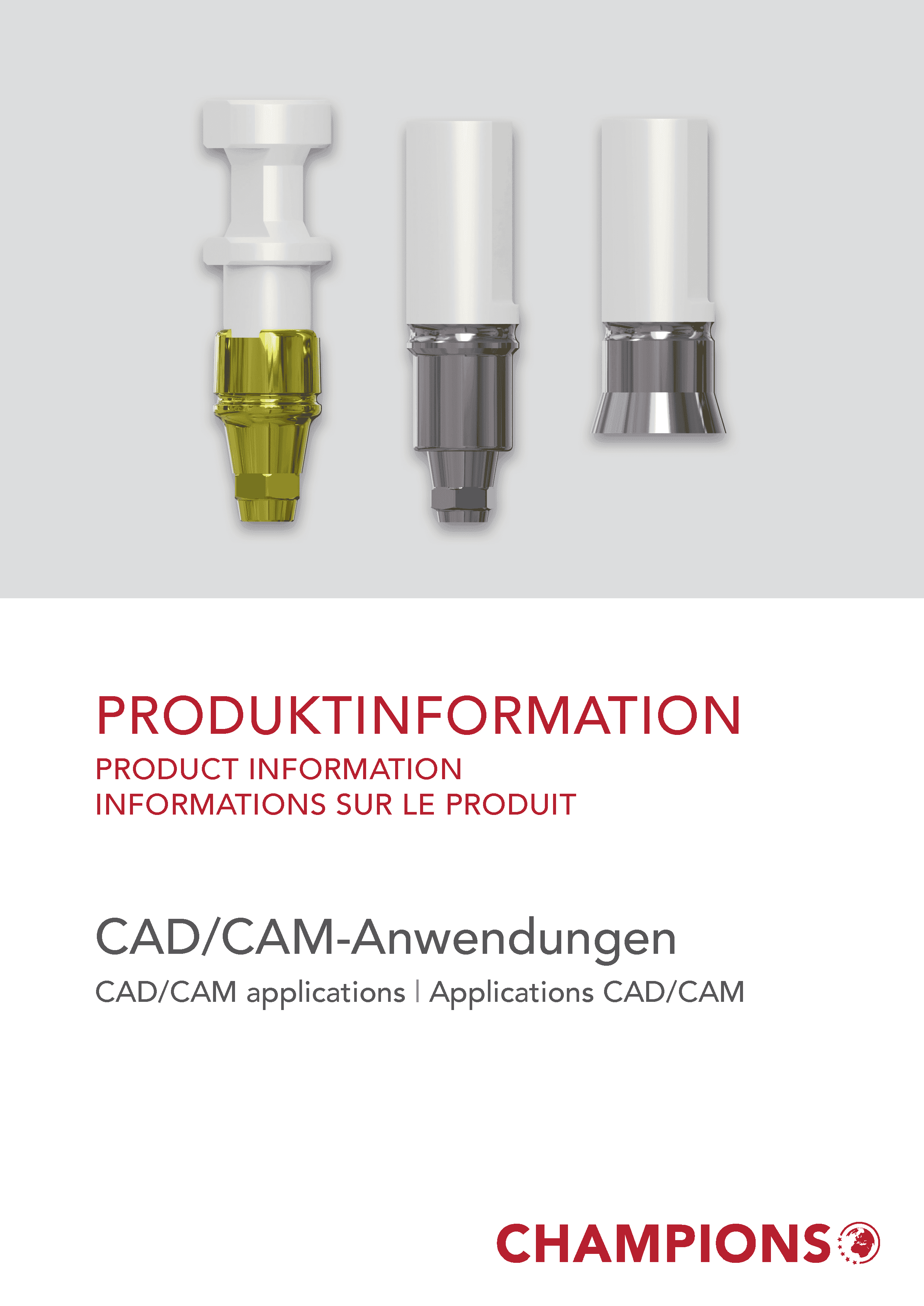 Produktinformation CAD/CAM Anwendungen